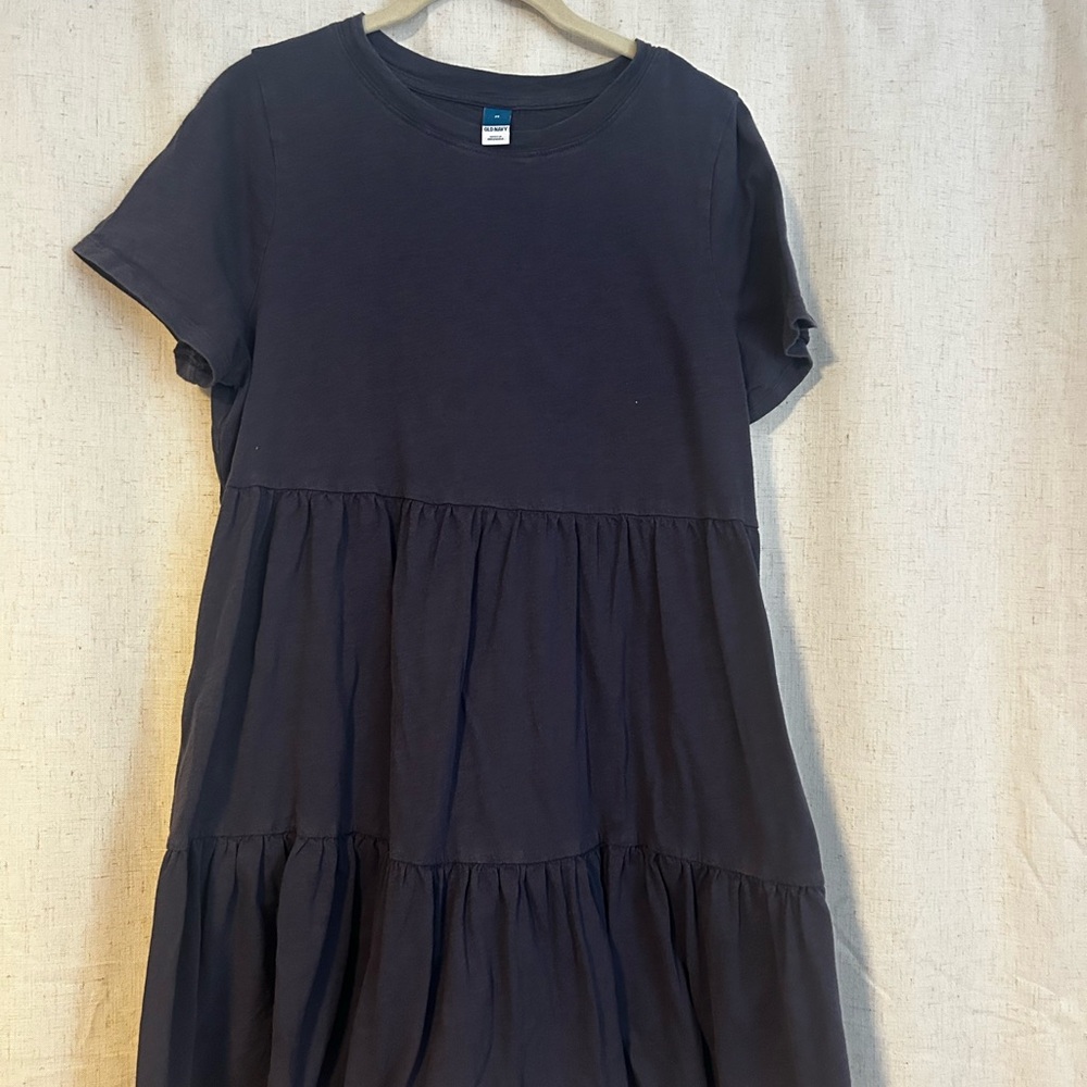 Old Navy Dark Blue Tiered  Dress